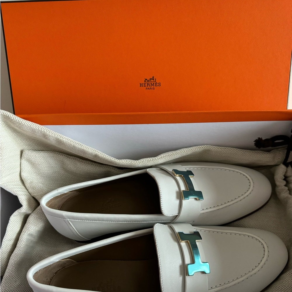 Hermes Paris Loafer 37 🤍💛 - Picture 12 of 13